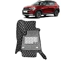 KINGSWAY Accessories Premium 7D Car Floor Mats Only Compatible with Kia Sonet Year 2024 Onwards All Model, Set of 3 Pcs, 100% Waterproof &amp; Washable Luxury 7D Car Foot Mats, Black