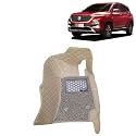 KINGSWAY Accessories Premium 7D Car Floor Mats Only Compatible with Morris Garages (MG) Hector Year 2019 to 2022 All Model, Set of 3 Pcs, 100% Waterproof &amp; Washable Luxury 7D Car Foot Mats, Beige