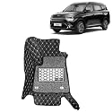 KINGSWAY Accessories Premium 7D Car Floor Mats Only Compatible with Kia Carens 7 Seater Year 2022 Onwards All Model, Set of 4 Pcs, 100% Waterproof &amp; Washable Luxury 7D Car Foot Mats, Black