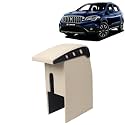Kingsway Car Wooden Armrest Organizer Compatible with Maruti Suzuki S Cross (Year 2018-2019) - Vehicle Specific Fit Center Console, Beige Color, Enhance Comfort and Storage Compartment, 1 Piece