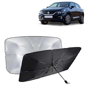 kingsway car sun shade uv protection windshield cover compatible with byd atto 3 year 2022 onwards foldable size universal fit umbrella curtain for front window rear window black 1 piece