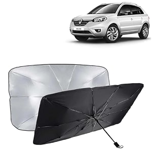 kingsway car sun shade uv protection windshield cover compatible with citroen c3 year 2022 onwards foldable size universal fit umbrella curtain for front window rear window black 1 piece