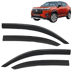 kingsway accessories side window door visor only compatible with maruti suzuki alto 800 year 2012 to 2022 all model premium range unbreakable car rain guard side rear wind deflectors set of 4 pcs