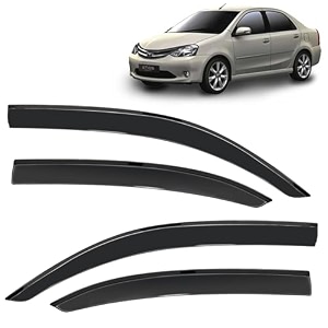 kingsway accessories side window door visor only compatible with maruti suzuki alto 800 year 2012 to 2022 all model premium range unbreakable car rain guard side rear wind deflectors set of 4 pcs