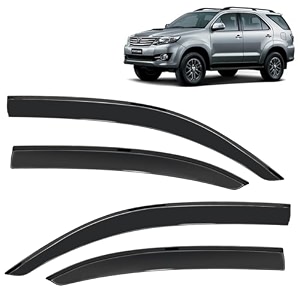 kingsway accessories side window door visor only compatible with maruti suzuki alto 800 year 2012 to 2022 all model premium range unbreakable car rain guard side rear wind deflectors set of 4 pcs