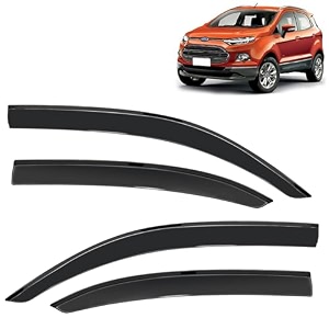 kingsway accessories side window door visor only compatible with maruti suzuki alto 800 year 2012 to 2022 all model premium range unbreakable car rain guard side rear wind deflectors set of 4 pcs