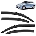 KINGSWAY Accessories Side Window Door Visor Only Compatible with Maruti Suzuki Alto 800 Year 2012 to 2022 All Model, Premium Range Unbreakable Car Rain Guard Side Rear Wind Deflectors, Set of 4 Pcs
