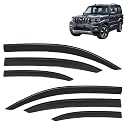 KINGSWAY Accessories Side Window Door Visor Only Compatible with Maruti Suzuki Alto 800 Year 2012 to 2022 All Model, Premium Range Unbreakable Car Rain Guard Side Rear Wind Deflectors, Set of 4 Pcs