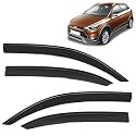 KINGSWAY Accessories Side Window Door Visor Only Compatible with Maruti Suzuki Alto 800 Year 2012 to 2022 All Model, Premium Range Unbreakable Car Rain Guard Side Rear Wind Deflectors, Set of 4 Pcs