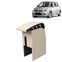 Kingsway Car Wooden Armrest Organizer Compatible with Maruti Suzuki Swift (Year 2005-2010) - Vehicle Specific Fit Center Console, Beige Color, Enhance Comfort and Storage Compartment, 1 Piece