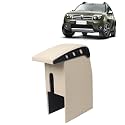 Kingsway Car Wooden Armrest Organizer Compatible with Renault Duster (Year 2012-2014) - Vehicle Specific Fit Center Console, Beige Color, Enhance Comfort and Storage Compartment, 1 Piece