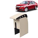 Kingsway Car Wooden Armrest Organizer Compatible with Honda Amaze (Year 2018-2020) - Vehicle Specific Fit Center Console, Beige Color, Enhance Comfort and Storage Compartment, 1 Piece