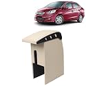 Kingsway Car Wooden Armrest Organizer Compatible with Honda Amaze (Year 2013-2018) - Vehicle Specific Fit Center Console, Beige Color, Enhance Comfort and Storage Compartment, 1 Piece