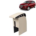 Kingsway Car Wooden Armrest Organizer Compatible with Maruti Suzuki Ertiga (Year 2018-2022) - Vehicle Specific Fit Center Console, Beige Color, Enhance Comfort and Storage Compartment, 1 Piece