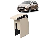 Kingsway Car Wooden Armrest Organizer Compatible with Hyundai Santro (Year 2018-2022) - Vehicle Specific Fit Center Console, Beige Color, Enhance Comfort and Storage Compartment, 1 Piece