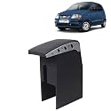 Kingsway Car Wooden Armrest Organizer Compatible with Hyundai Santro Xing (Year 2003-2018) - Vehicle Specific Fit Center Console, Black Color, Enhance Comfort and Storage Compartment, 1 Piece