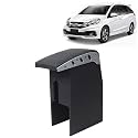 Kingsway Car Wooden Armrest Organizer Compatible with Honda Mobilio (Year 2013-2016) - Vehicle Specific Fit Center Console, Black Color, Enhance Comfort and Storage Compartment, 1 Piece