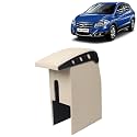 Kingsway Car Wooden Armrest Organizer Compatible with Maruti Suzuki S Cross (Year 2014-2017) - Vehicle Specific Fit Center Console, Beige Color, Enhance Comfort and Storage Compartment, 1 Piece