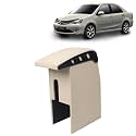 Kingsway Car Wooden Armrest Organizer Compatible with Toyota Etios (Year 2010-2020) - Vehicle Specific Fit Center Console, Beige Color, Enhance Comfort and Storage Compartment, 1 Piece