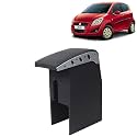 Kingsway Car Wooden Armrest Organizer Compatible with Maruti Suzuki Ritz (Year 2009-2015) - Vehicle Specific Fit Center Console, Black Color, Enhance Comfort and Storage Compartment, 1 Piece