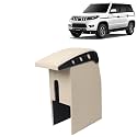 Kingsway Car Wooden Armrest Organizer Compatible with Mahindra Bolero Neo (Year 2021 Onwards) - Vehicle Specific Fit Center Console, Beige Color, Enhance Comfort and Storage Compartment, 1 Piece