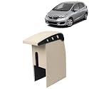 Kingsway Car Wooden Armrest Organizer Compatible with Honda Jazz (Year 2018-2023) - Vehicle Specific Fit Center Console, Beige Color, Enhance Comfort and Storage Compartment, 1 Piece