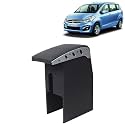 Kingsway Car Wooden Armrest Organizer Compatible with Maruti Suzuki Ertiga (Year 2016-2018) - Vehicle Specific Fit Center Console, Black Color, Enhance Comfort and Storage Compartment, 1 Piece