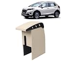 Kingsway Car Wooden Armrest Organizer Compatible with Honda WRV (Year 2017-2019) - Vehicle Specific Fit Center Console, Beige Color, Enhance Comfort and Storage Compartment, 1 Piece
