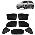 Kingsway Car Side Window Sun Shade Half Cut Magnetic with Rear Windshield Curtain Only Compatible with Kia Carens Clavis EV Year 2025 Onwards All Model, Only Half Cut in Front Window, Pack of 7