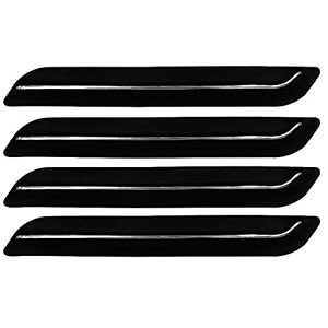 kingsway feather feast car bumper guard  anti-collision protector  scratch guard strong amp durable universal use for maruti suzuki vitara brezza 2016 - 2019 double chrome line pack of 4 pcs