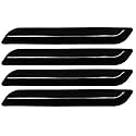 Kingsway Feather Feast Car Bumper Guard / Anti-Collision Protector / Scratch Guard, Strong &amp; Durable, Universal Use for Maruti Suzuki Vitara Brezza 2016 - 2019, Double Chrome Line, Pack of 4 Pcs