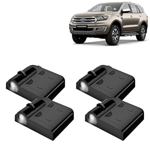 kingsway fo-rd shadow light compatible with endeavour year 2019 to 2021 ir led projector ghost lamp ambient light car accessories 3d logo of car brand projected on the ground pack of 4 pcs