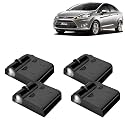 KINGSWAY® Fo-Rd Shadow Light Compatible with Fiesta (Year 2011 to 2021), IR LED Projector Ghost Lamp Ambient Light, Car Accessories, 3D Logo of Car Brand Projected on the Ground, Pack of 4 Pcs