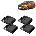 KINGSWAY® Fo-Rd Shadow Light Compatible with Figo (Year 2014 to 2021), IR LED Projector Ghost Lamp Ambient Light, Car Accessories, 3D Logo of Car Brand Projected on the Ground, Pack of 4 Pcs