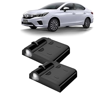 kingsway honda shadow light ir projector ghost lamp compatible with city 2020-2022 3d welcome design projected on the ground when you open the car door pack of 2 pcs