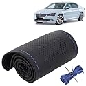 KINGSWAY PU Leatherite Car Steering Cover Sewable