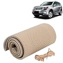 KINGSWAY PU Leatherite Car Steering Cover Sewable