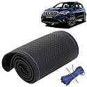 KINGSWAY PU Leatherite Car Steering Cover Sewable