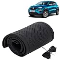 KINGSWAY PU Leatherite Car Steering Cover Sewable