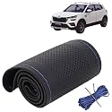 KINGSWAY PU Leatherite Car Steering Cover Sewable