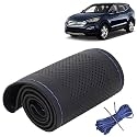 KINGSWAY PU Leatherite Car Steering Cover Sewable