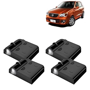 kingsway maruti suzuki shadow light compatible with alto k10 year 2010 to 2014 ir led projector ghost lamp ambient light car accessories 3d logo of car brand projected on the ground pack of 4 pcs