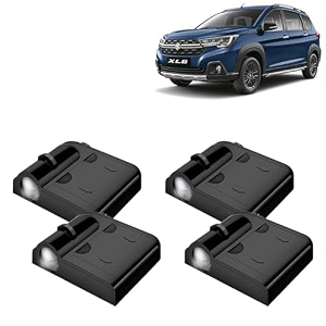 kingsway maruti suzuki shadow light compatible with xl6 year 2022 onwards ir led projector ghost lamp ambient light car accessories 3d logo of car brand projected on the ground pack of 4 pcs