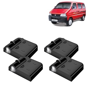 kingsway maruti suzuki shadow light compatible with eeco year 2010 onwards ir led projector ghost lamp ambient light car accessories 3d logo of car brand projected on the ground pack of 4 pcs