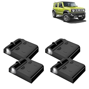 kingsway maruti suzuki shadow light compatible with jimny year 2023 onwards ir led projector ghost lamp ambient light car accessories 3d logo of car brand projected on the ground pack of 4 pcs