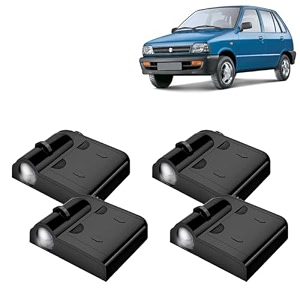 kingsway maruti suzuki shadow light compatible with 800 year 2000 to 2014 ir led projector ghost lamp ambient light car accessories 3d logo of car brand projected on the ground pack of 4 pcs