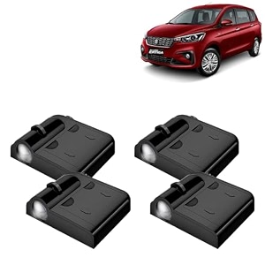 kingsway maruti suzuki shadow light compatible with ertiga year 2018 to 2022 ir led projector ghost lamp ambient light car accessories 3d logo of car brand projected on the ground pack of 4 pcs