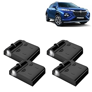 kingsway maruti suzuki shadow light compatible with fronx year 2023 onwards ir led projector ghost lamp ambient light car accessories 3d logo of car brand projected on the ground pack of 4 pcs