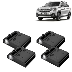 kingsway maruti suzuki shadow light compatible with xl6 year 2019 to 2022 ir led projector ghost lamp ambient light car accessories 3d logo of car brand projected on the ground pack of 4 pcs