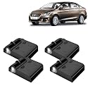 KINGSWAY® Maruti Suzuki Shadow Light Compatible with Ciaz (Year 2014 to 2017), IR LED Projector Ghost Lamp Ambient Light, Car Accessories, 3D Logo of Car Brand Projected on the Ground, Pack of 4 Pcs